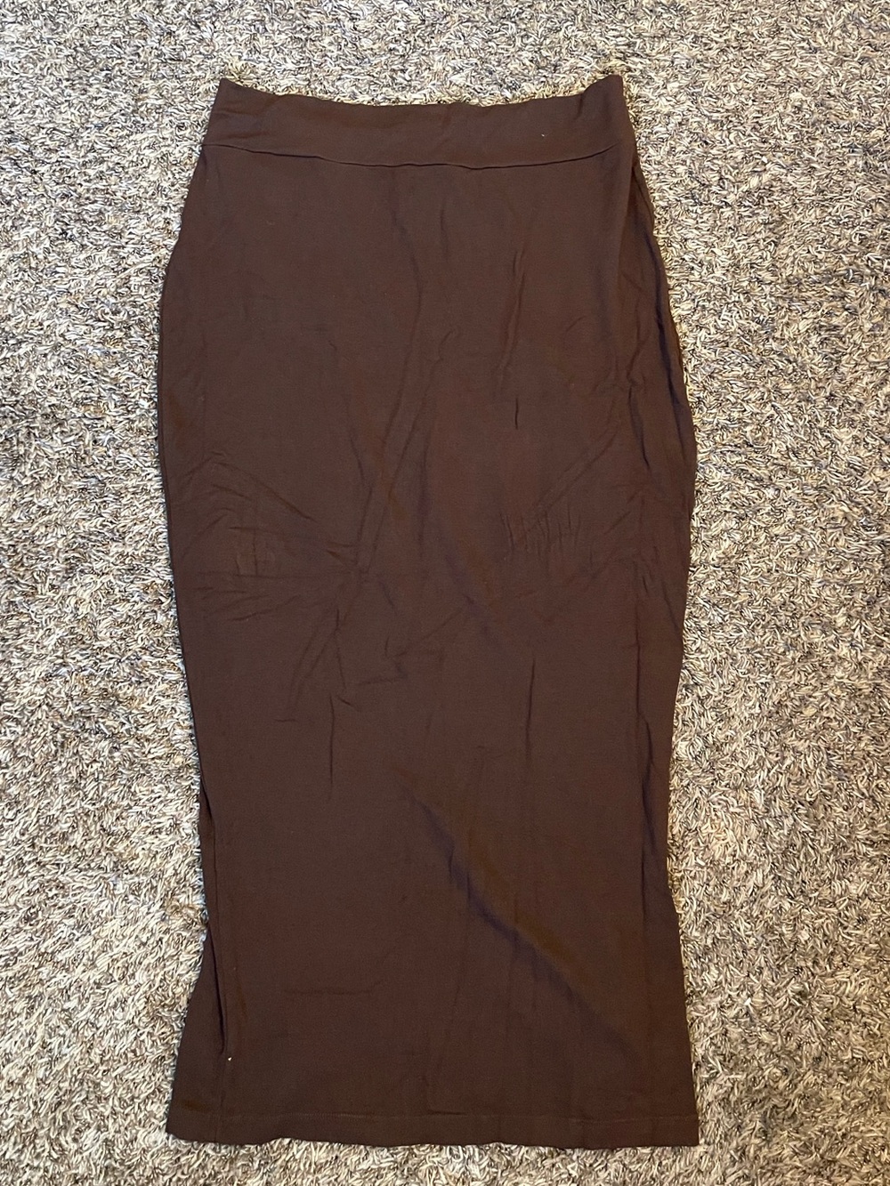 bryn Walker Brown Pencil Midi Skirt